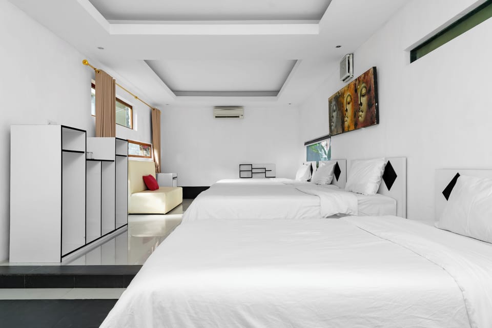 Family Quadruple Room | Egyptian cotton sheets, premium bedding, individually decorated