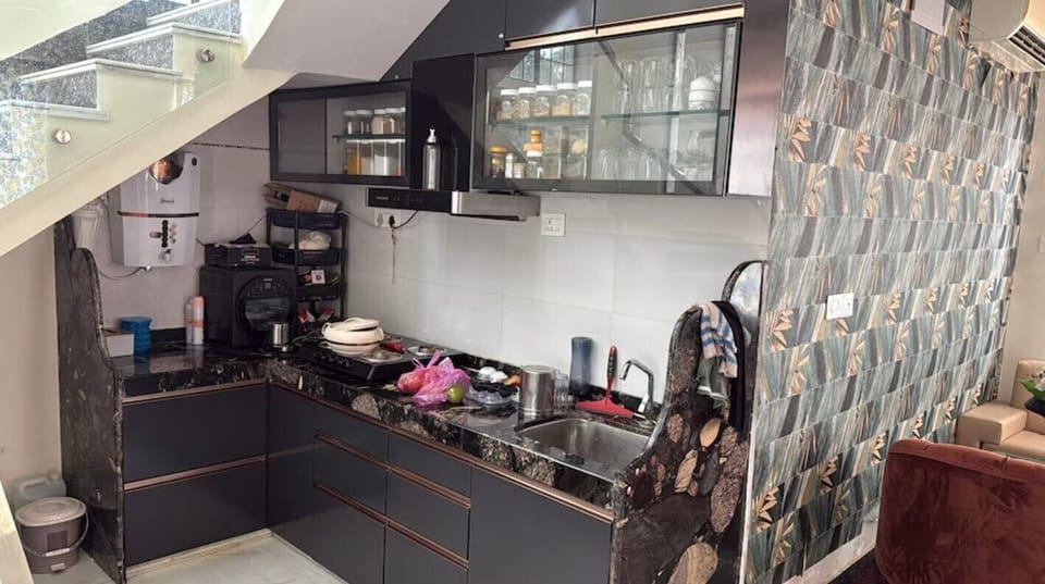 Premium Villa, 2 Bedrooms, Balcony, Pool View | Private kitchen | Fridge, oven, blender, eco-friendly cleaning products