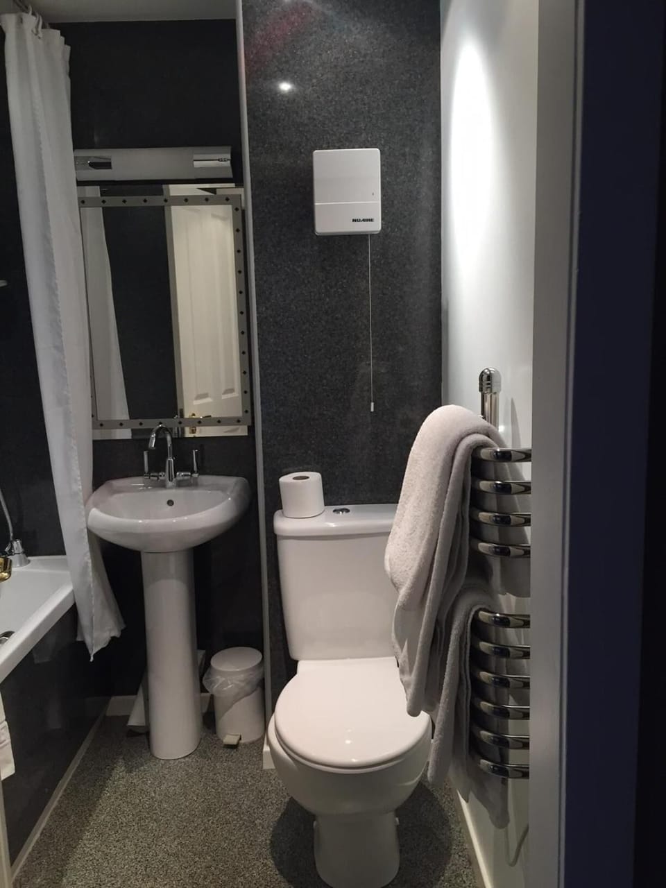 Free toiletries, hair dryer, towels