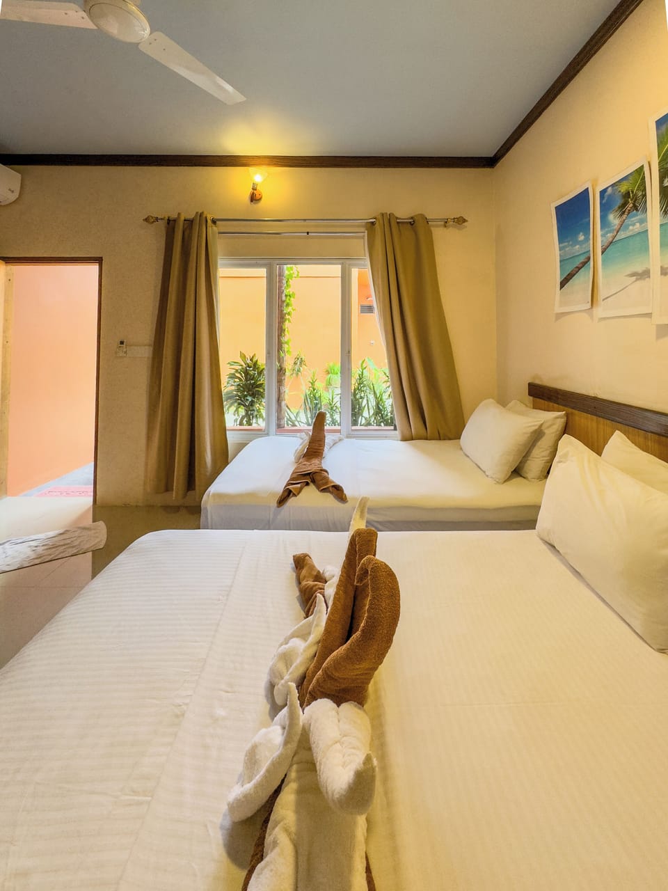 Classic Room, 2 Twin Beds, Garden View | In-room safe, desk, laptop workspace, blackout drapes
