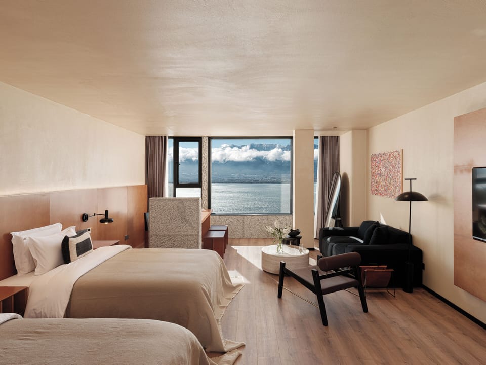 Classic Twin Room, 2 Double Beds, Non Smoking, Sea View | View from room