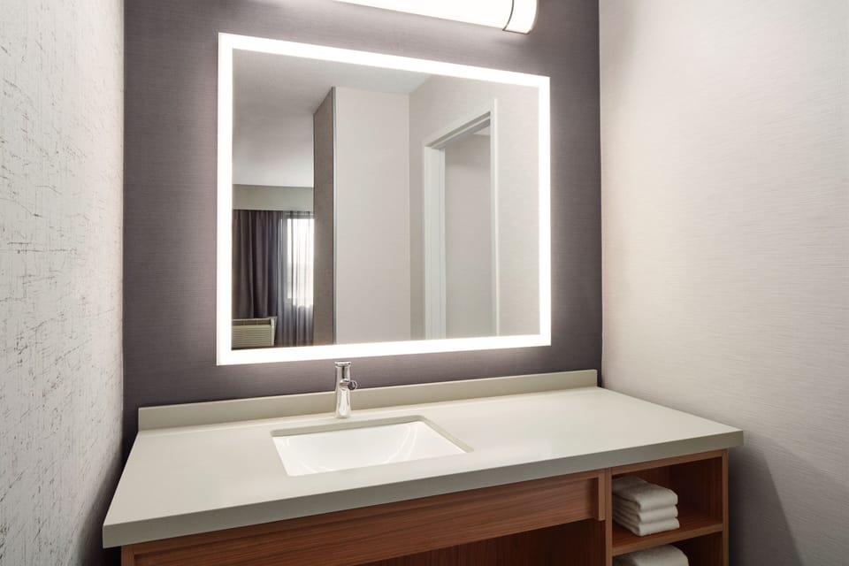 Suite, 1 King Bed with Sofa bed | Desk, laptop workspace, blackout drapes, iron/ironing board