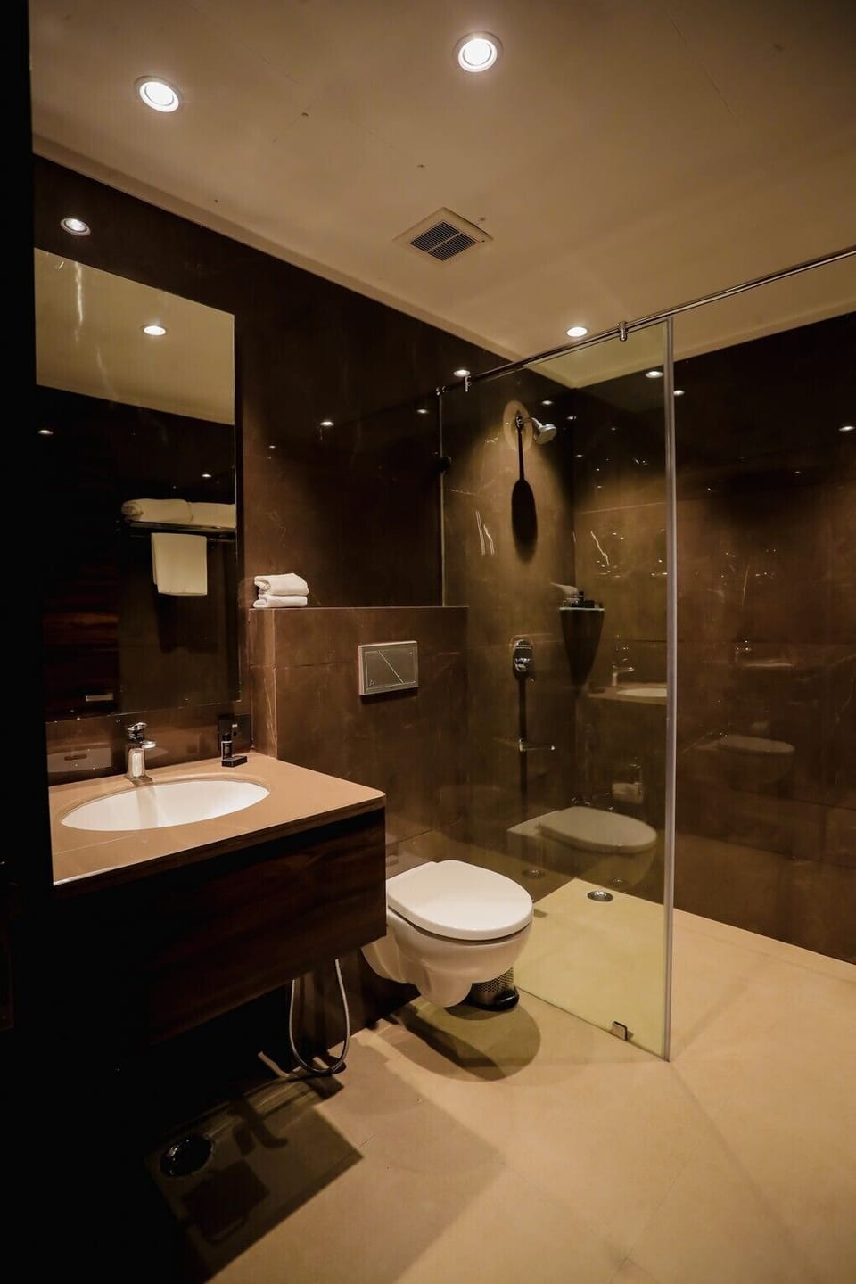 Superior Double Room | Bathroom | Shower, towels, soap, shampoo