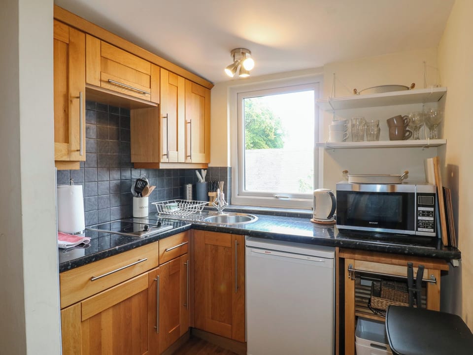 Fridge, microwave, dishwasher, toaster