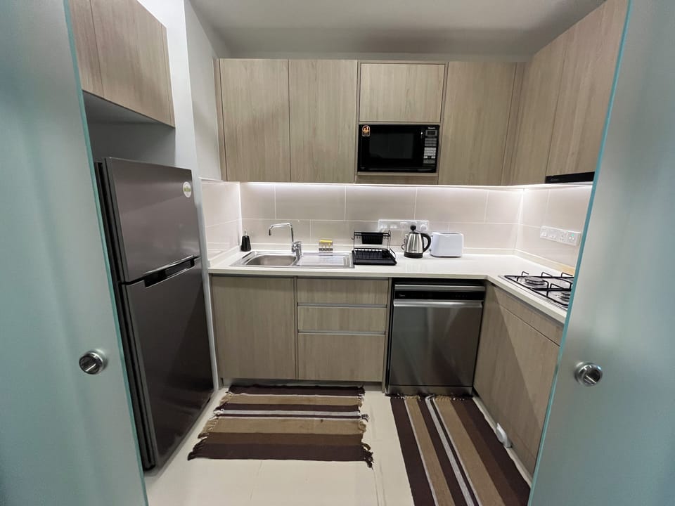 Deluxe Apartment, 2 Bedrooms, Kitchen, City View | Private kitchen