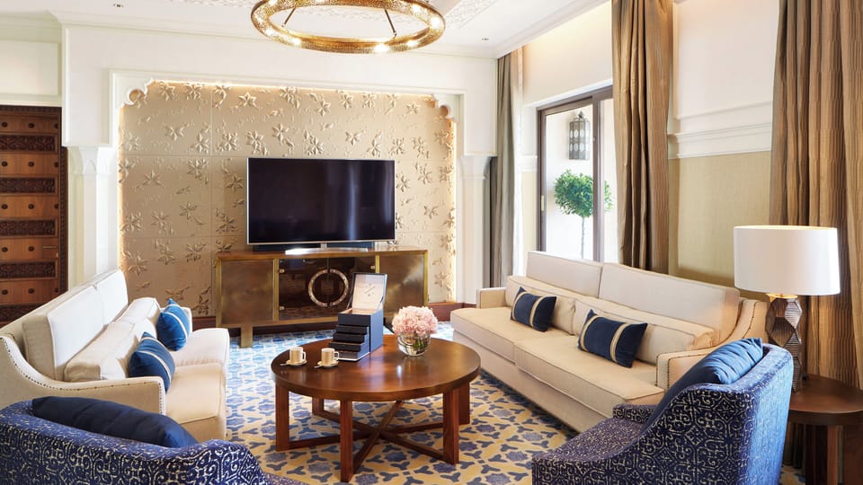 Family Suite, 2 Bedrooms | Living area | 36-inch plasma TV with satellite channels, TV, DVD player