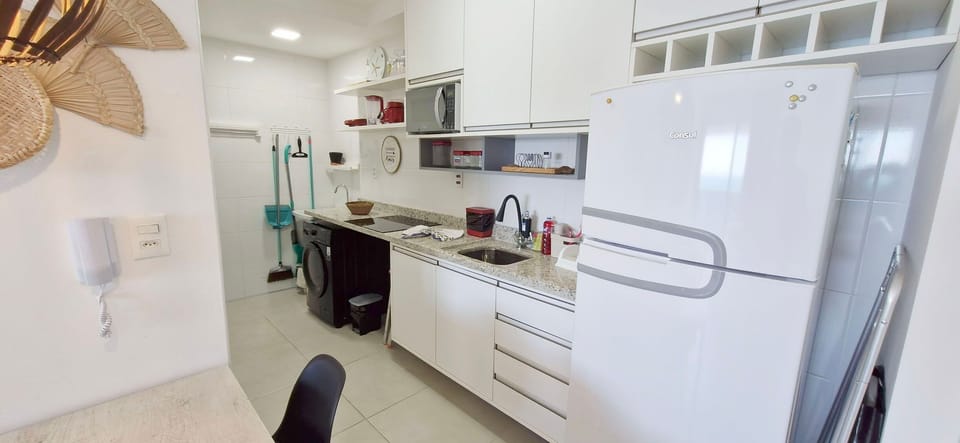 Comfort Apartment | Private kitchen | Fridge, microwave, stovetop, coffee/tea maker