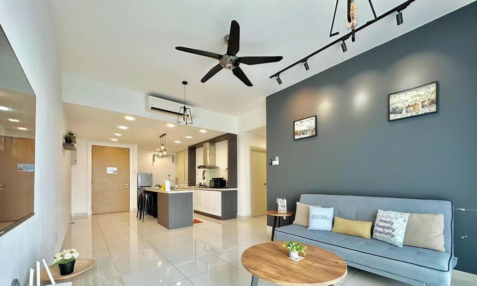 Comfort Apartment, 2 Bedrooms, City View | Living area | Flat-screen TV