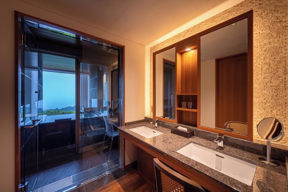 Deluxe Terrace Twin C with Open-Air Hot Spring Bath - 2nd Floor (West Building) Non Smoking | In-room safe, blackout drapes, iron/ironing board, free WiFi