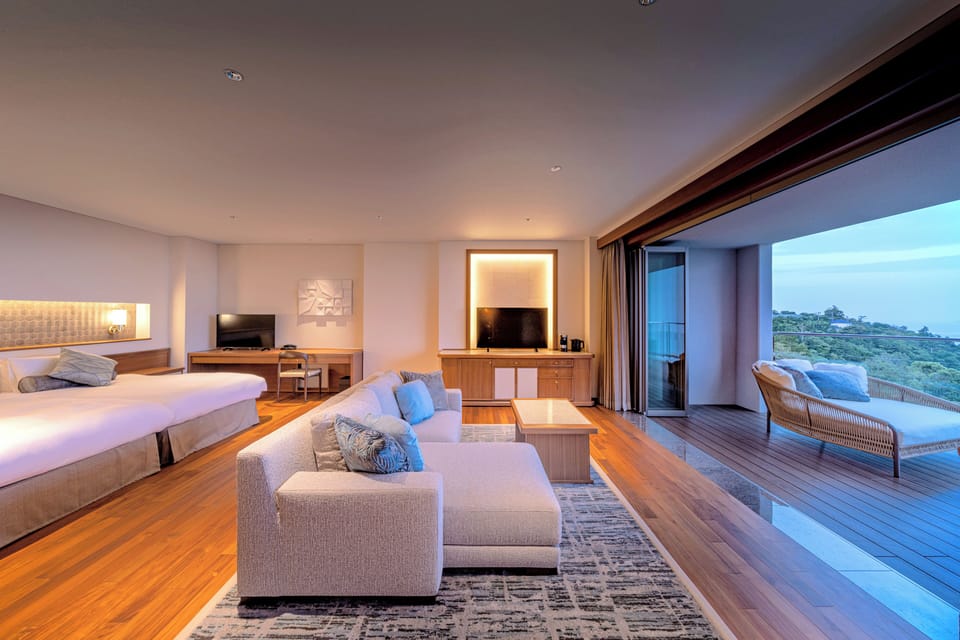 Premium Terrace Twin Room with Open Air Hot Spring Bath - 3rd Floor (West Building) Non Smoking | In-room safe, blackout drapes, iron/ironing board, free WiFi