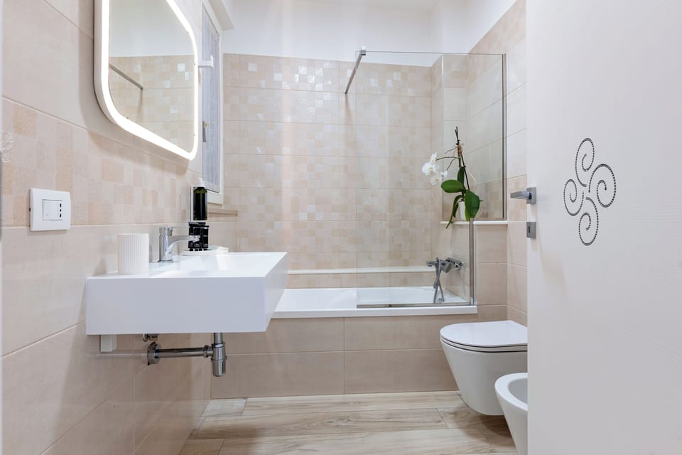Bathrobes, slippers, bidet