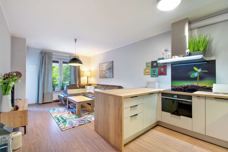 Classic Apartment, Balcony | Living room | Smart TV