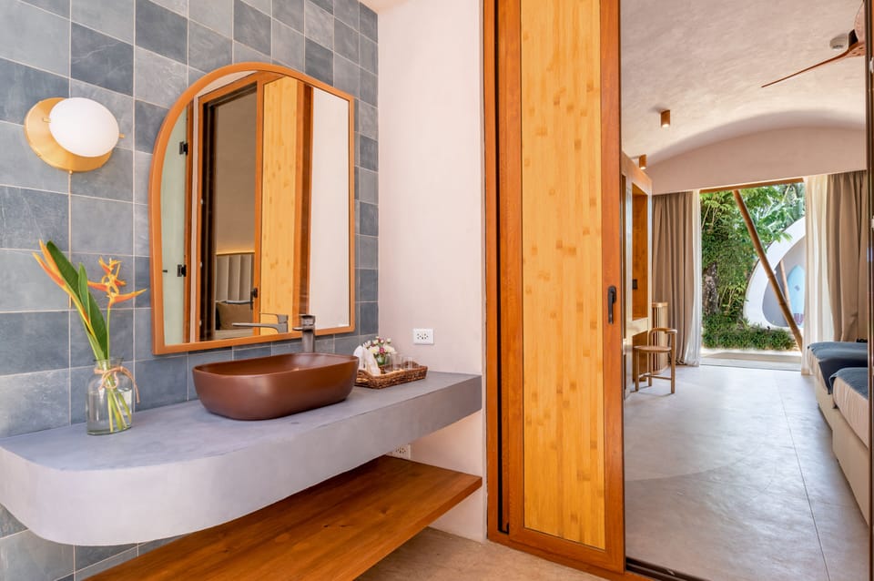 Casita Garden View with Pool | Bathroom | Bathrobes, slippers, bidet
