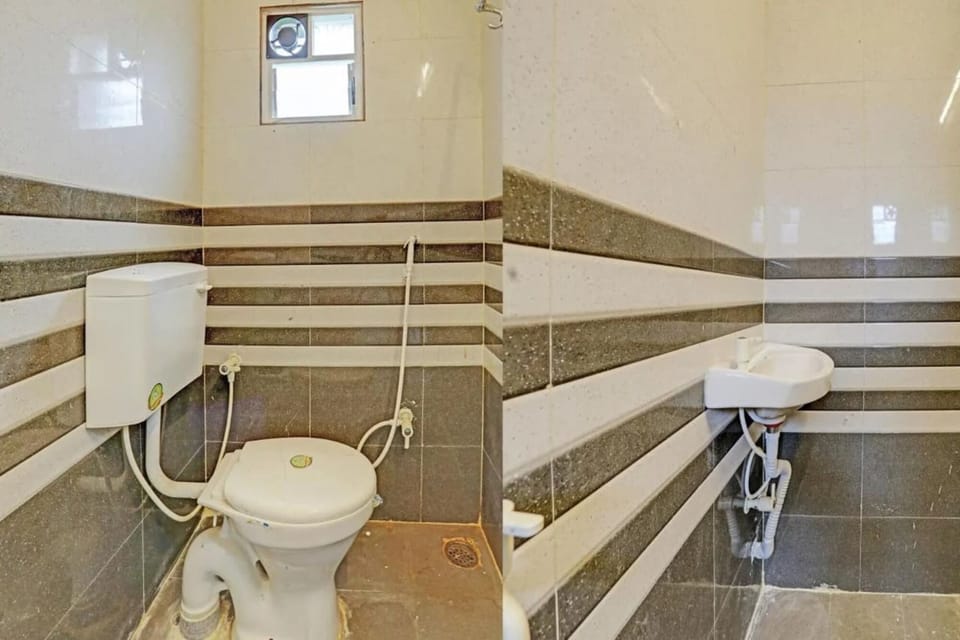Shower, towels, soap, shampoo