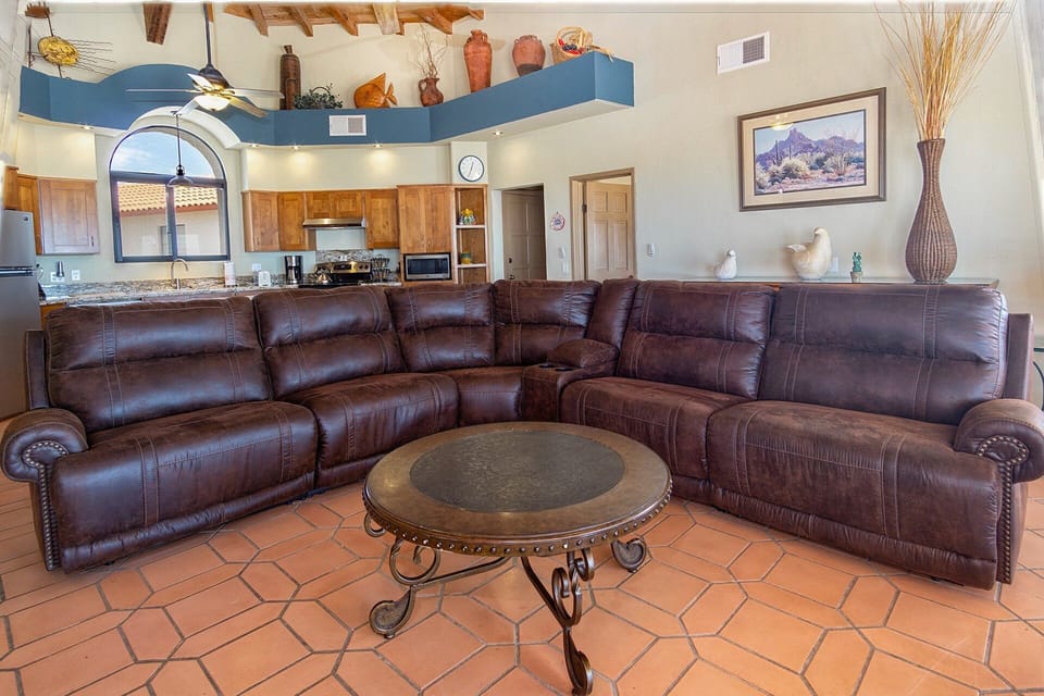 House, Multiple Beds, Balcony, Beach View (Casa Tres Amigas) | Living area | Fireplace