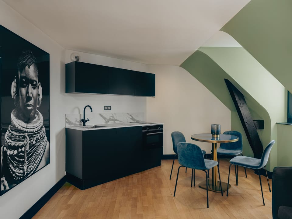 Apartment, 1 Bedroom, Kitchen (Hermine - stair access only) | Private kitchen