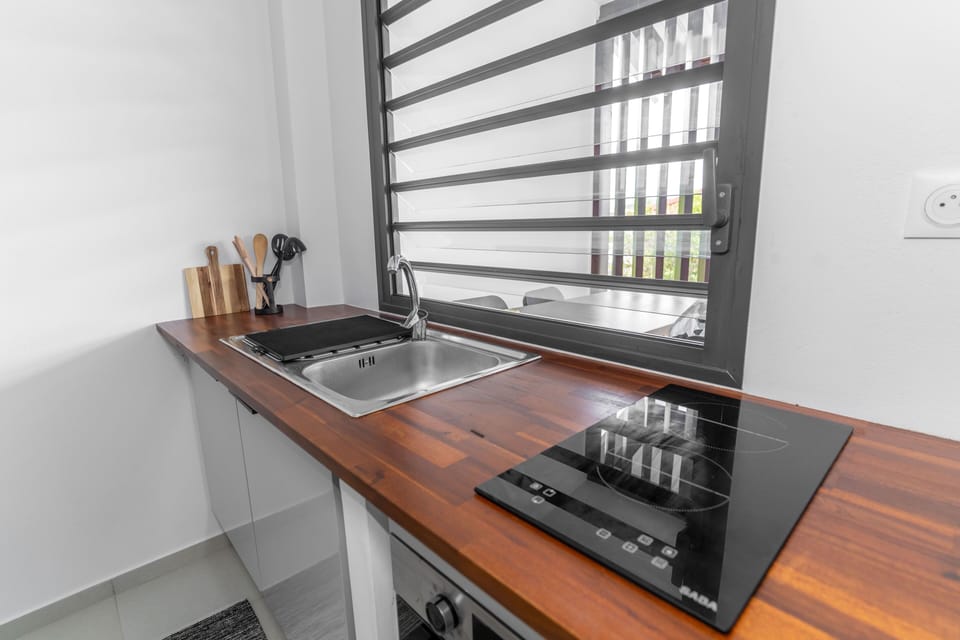 Deluxe Apartment, City View | Private kitchen