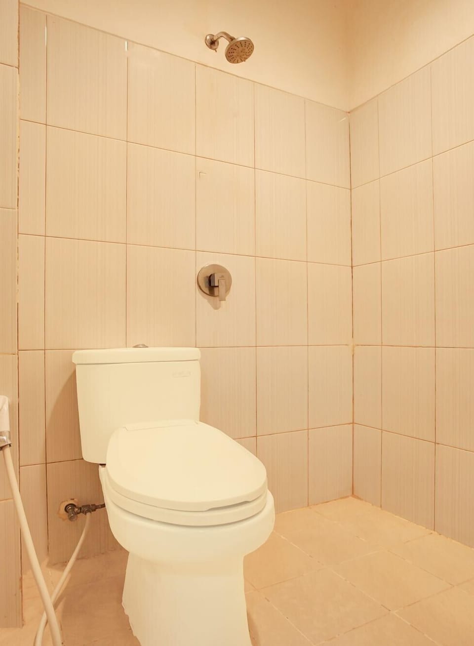 Shower, free toiletries, bidet, towels