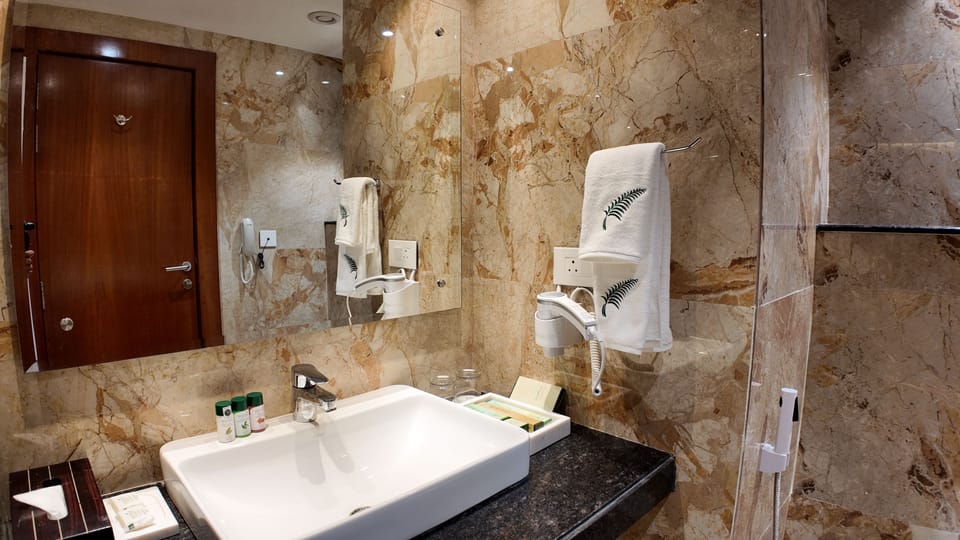 Deluxe Room | Bathroom | Free toiletries, slippers, towels, soap