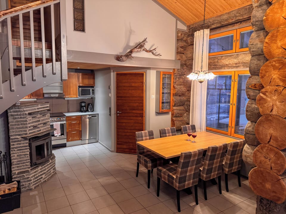 Villa, Hill View | Living area | Fireplace
