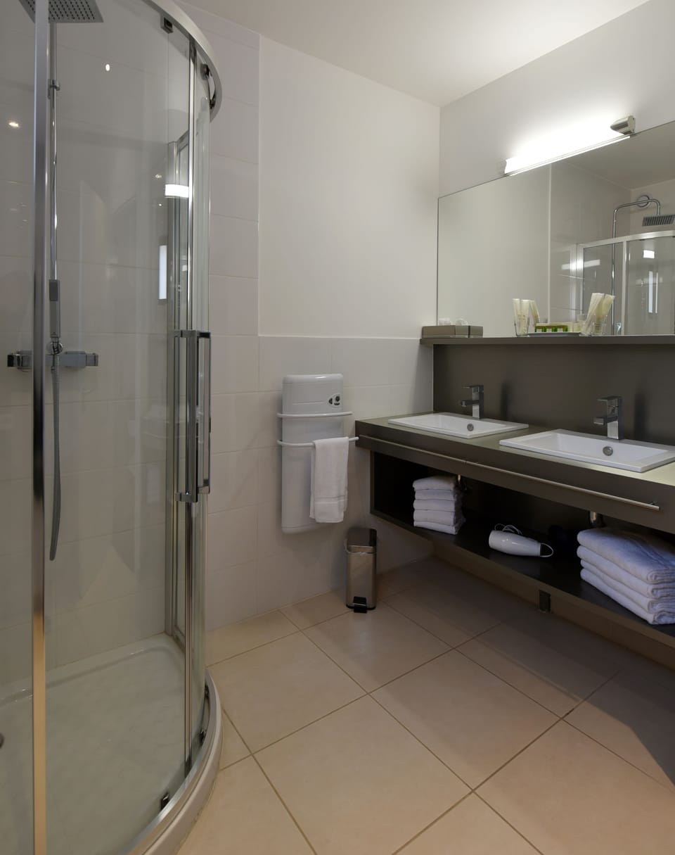 Deluxe Suite | Bathroom | Free toiletries, hair dryer, towels, soap