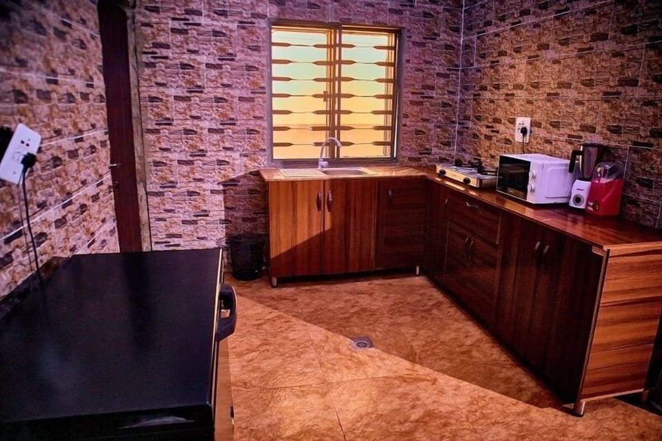 Comfort Apartment, Balcony, City View | Private kitchen | Fridge, microwave, oven, stovetop