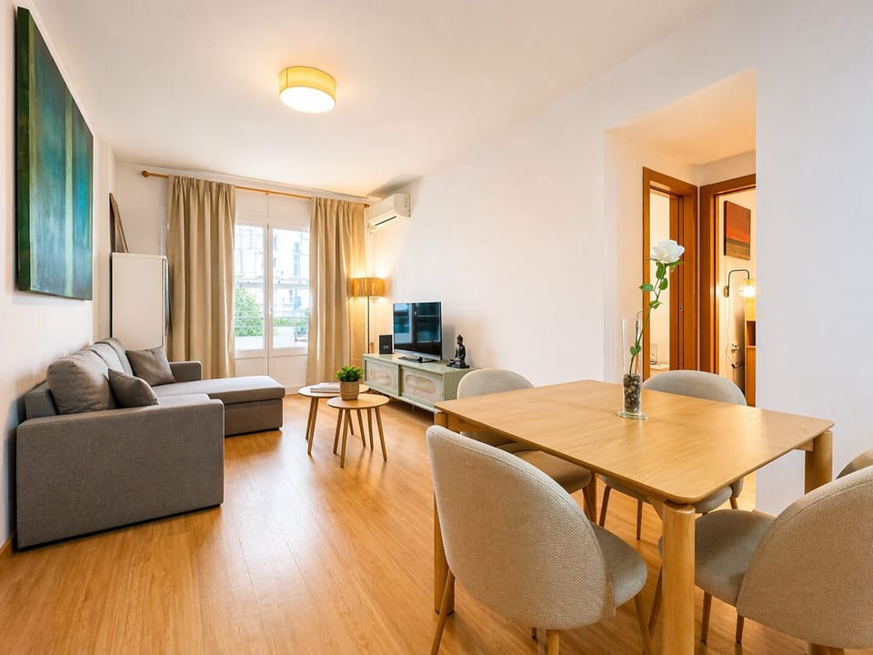 Apartment (2 Bedrooms) | Living area | TV