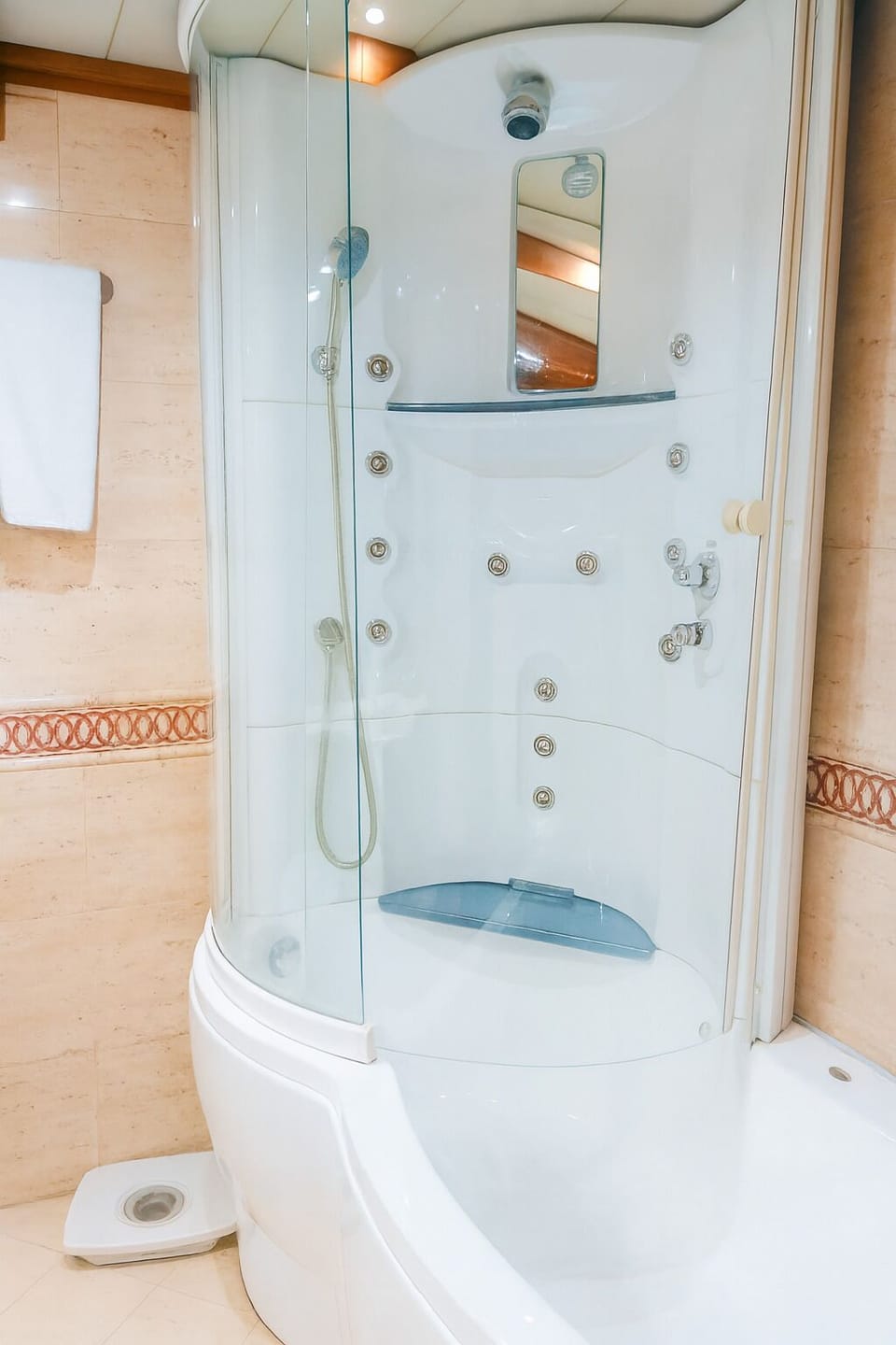 Towels, soap, shampoo, toilet paper