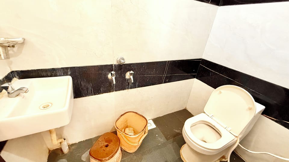 Shower, rainfall showerhead, bidet, soap