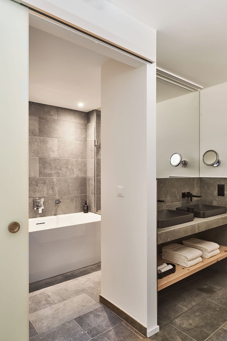 Apartment Suite | Bathroom | Separate tub and shower, free toiletries, hair dryer, towels