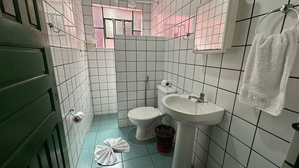 Towels, soap, toilet paper