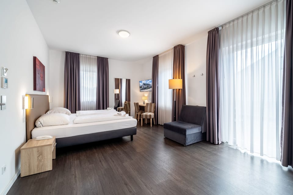 Executive Double Room, City View | Desk, laptop workspace, free WiFi