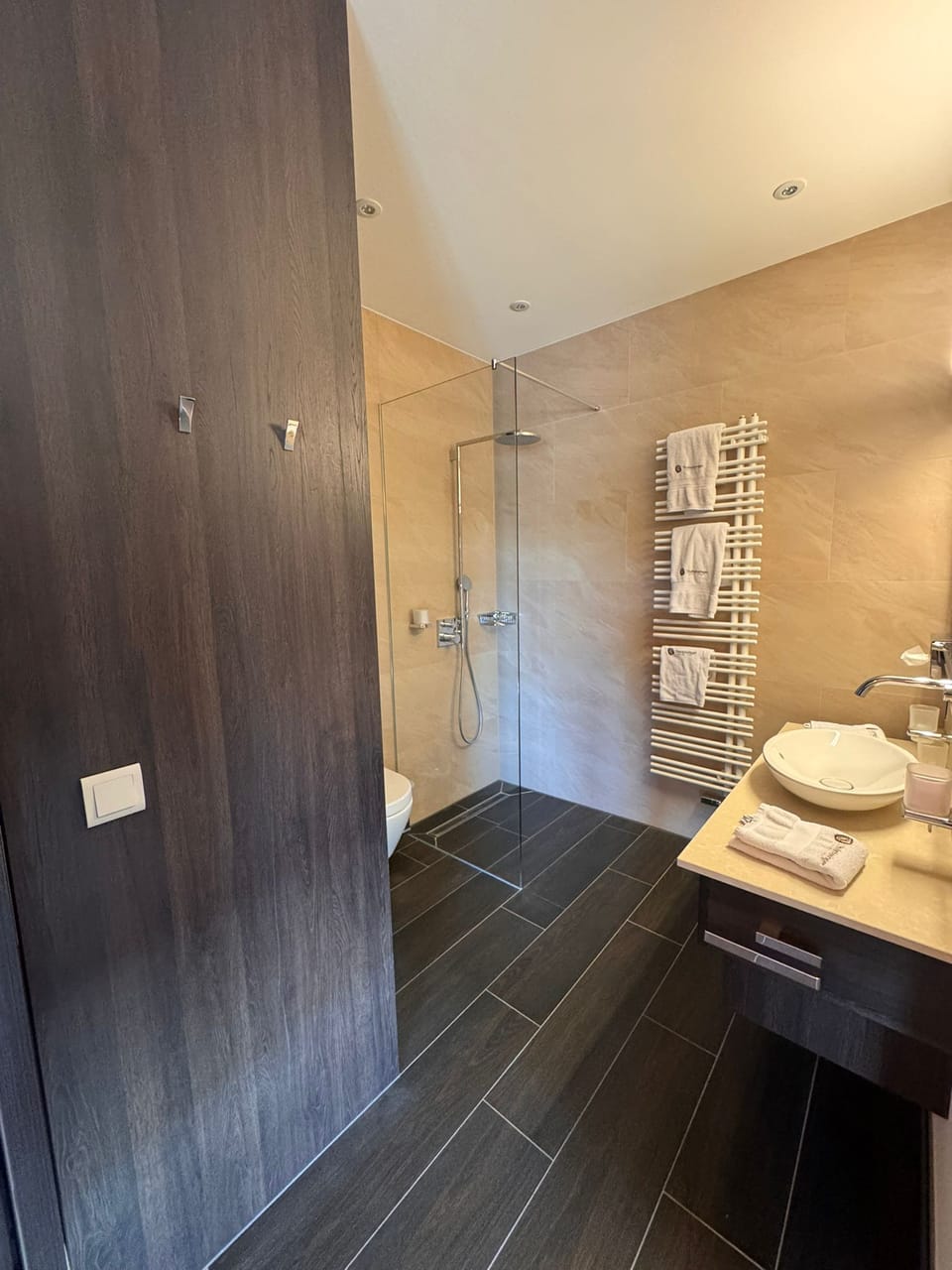 Suite, Balcony, Hill View | Bathroom | Shower, free toiletries, hair dryer, slippers