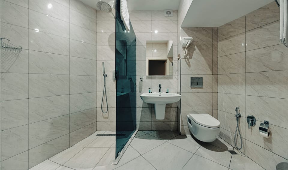Deluxe Twin Room | Bathroom | Shower, free toiletries, hair dryer, bathrobes