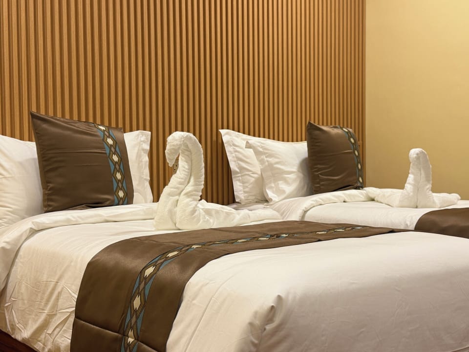 Standard Twin Room, Balcony, City View | In-room safe, laptop workspace, blackout drapes, iron/ironing board