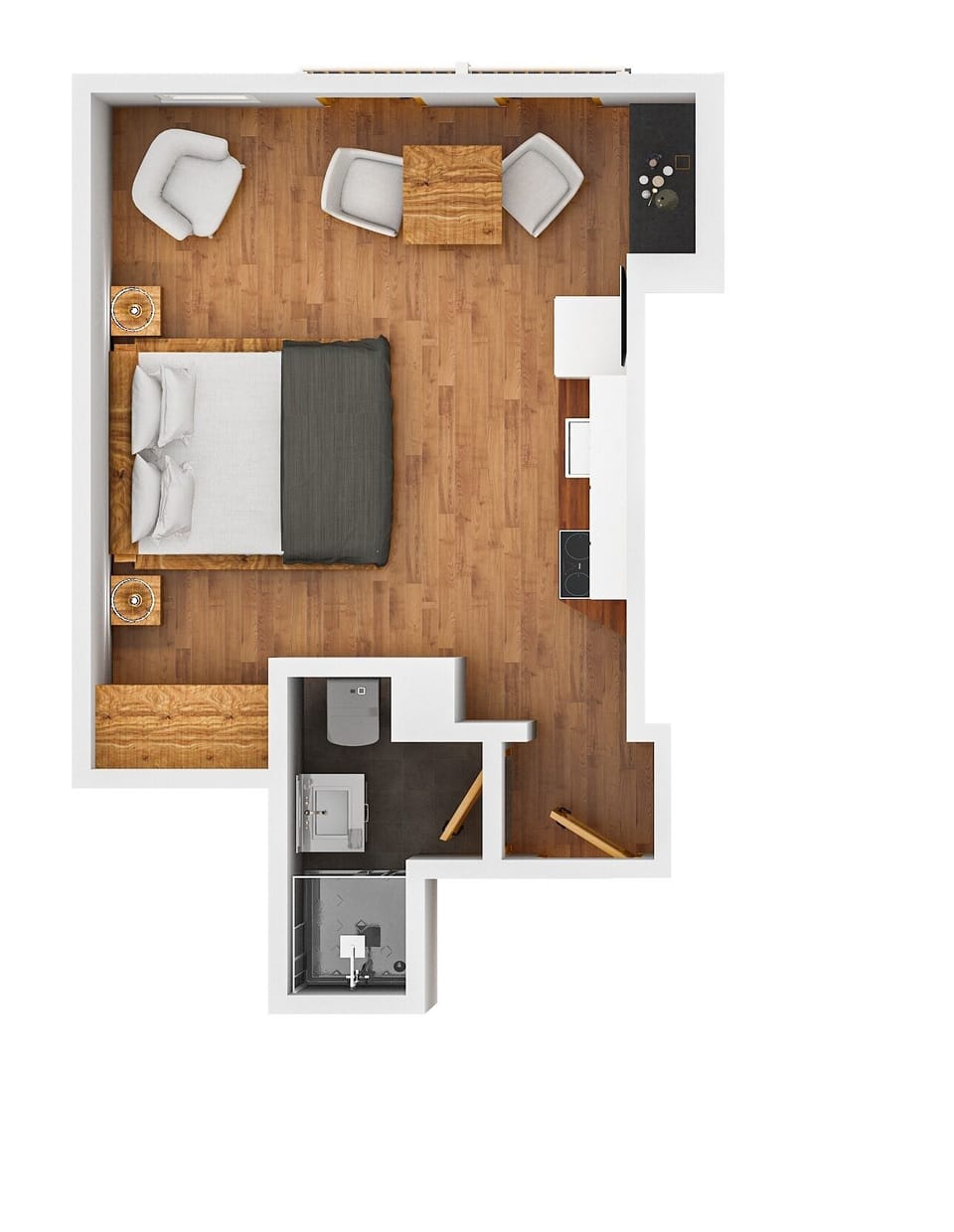 Seeblick für 1 bis 2 Personen | In-room safe, free WiFi, bed sheets