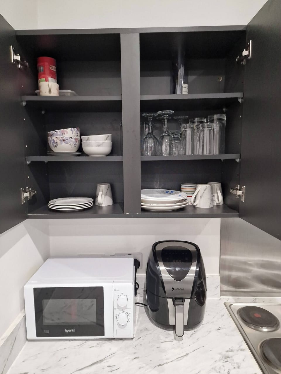 Apartment, 1 Bedroom, Accessible, Balcony | Private kitchen