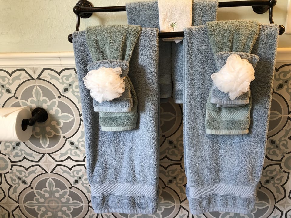 Honeymoon Room, 1 Bedroom, Terrace, Garden View | Bathroom | Designer toiletries, hair dryer, towels, soap