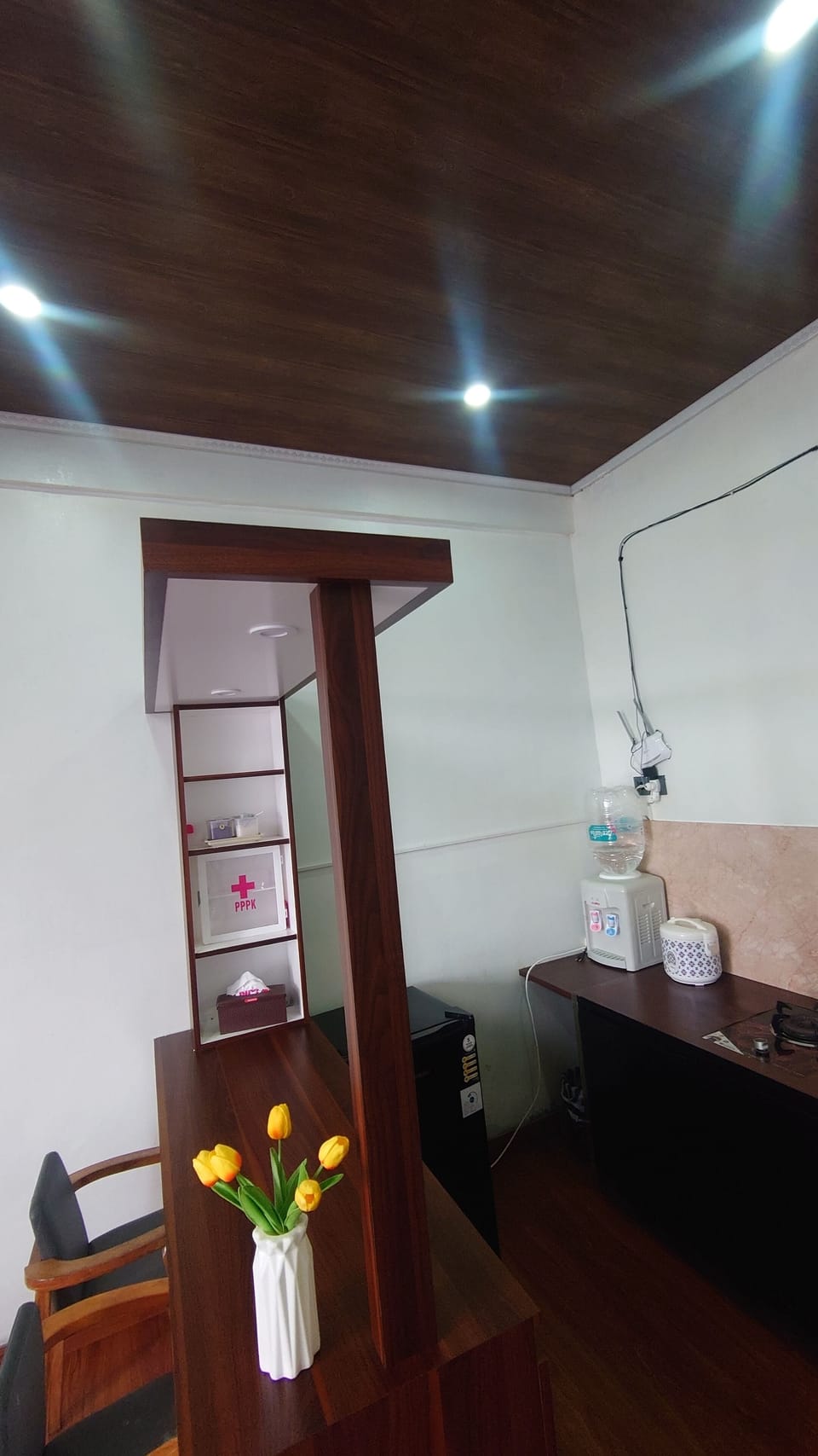Family Villa, Balcony, Garden View | Private kitchen | Mini-fridge, stovetop, dishwasher, cookware/dishes/utensils