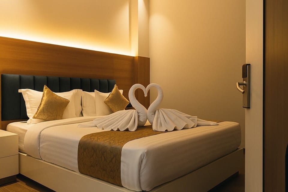 Deluxe Double Room | Egyptian cotton sheets, premium bedding, down comforters