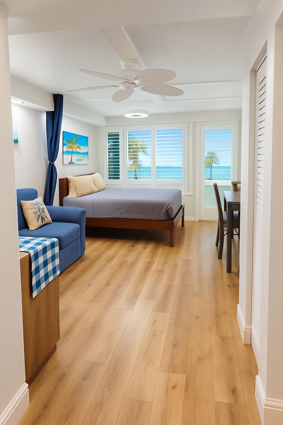 Studio, Balcony, Sea View | Laptop workspace, iron/ironing board, free WiFi