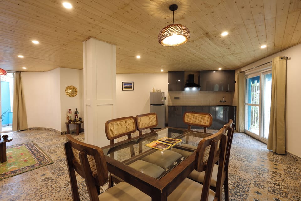 3BHK Magpie Villa | Living area | 55-inch TV with cable channels