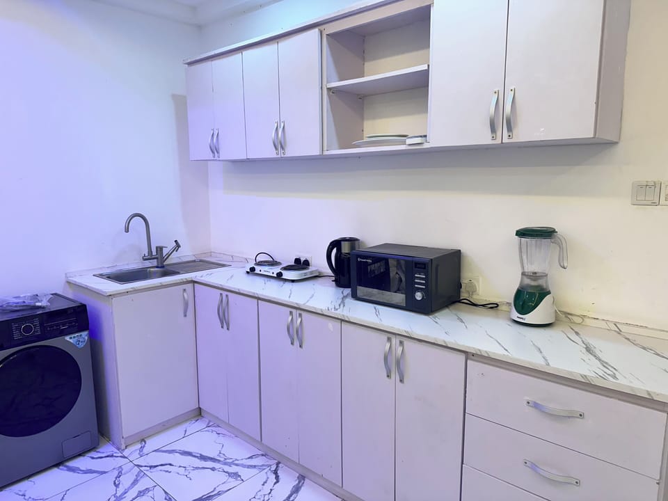 Luxury Apartment, Balcony, City View | Private kitchen | Fridge, microwave, cookware/dishes/utensils