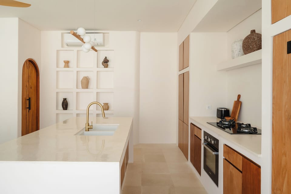 Deluxe Villa, 2 Bedrooms, Private Pool, Pool View | Private kitchen | Fridge, microwave, oven, stovetop
