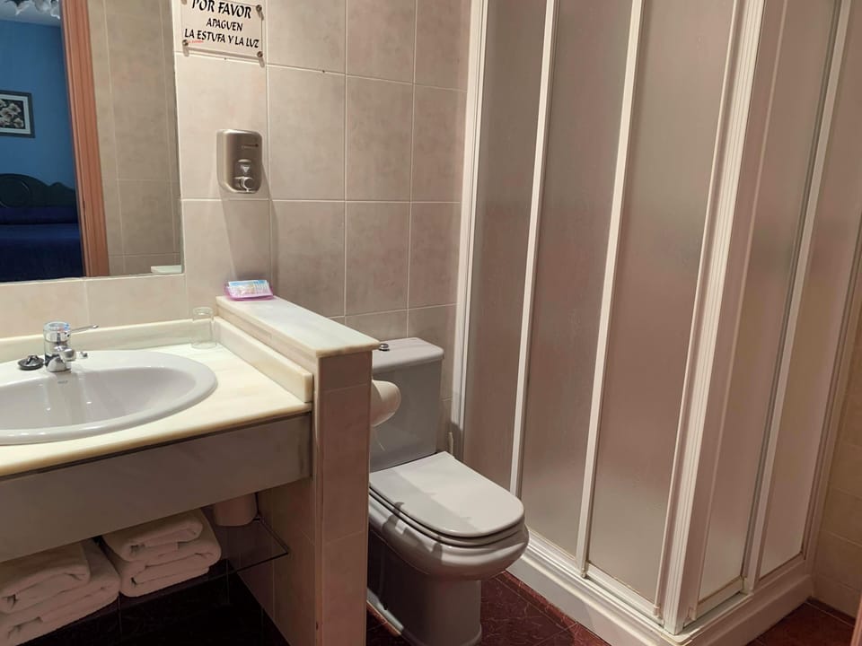 Triple Room | Bathroom | Shower, hair dryer, towels, soap