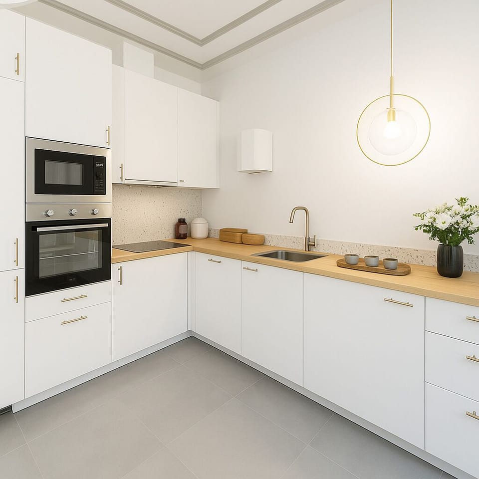 Deluxe Apartment, Courtyard View | Private kitchen | Espresso maker, electric kettle, toaster, freezer