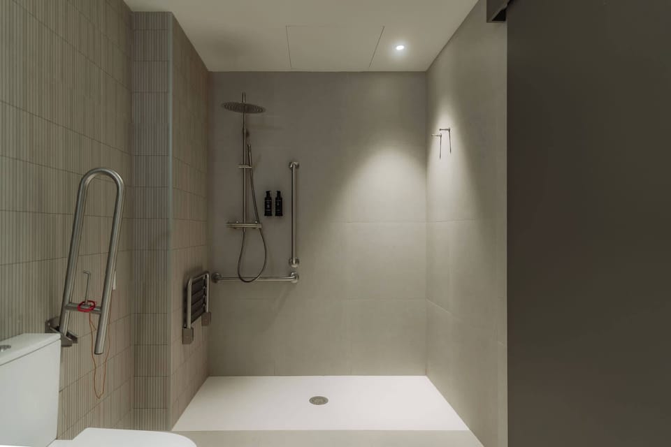 Exclusive Suite | Bathroom | Shower, hair dryer, towels, soap