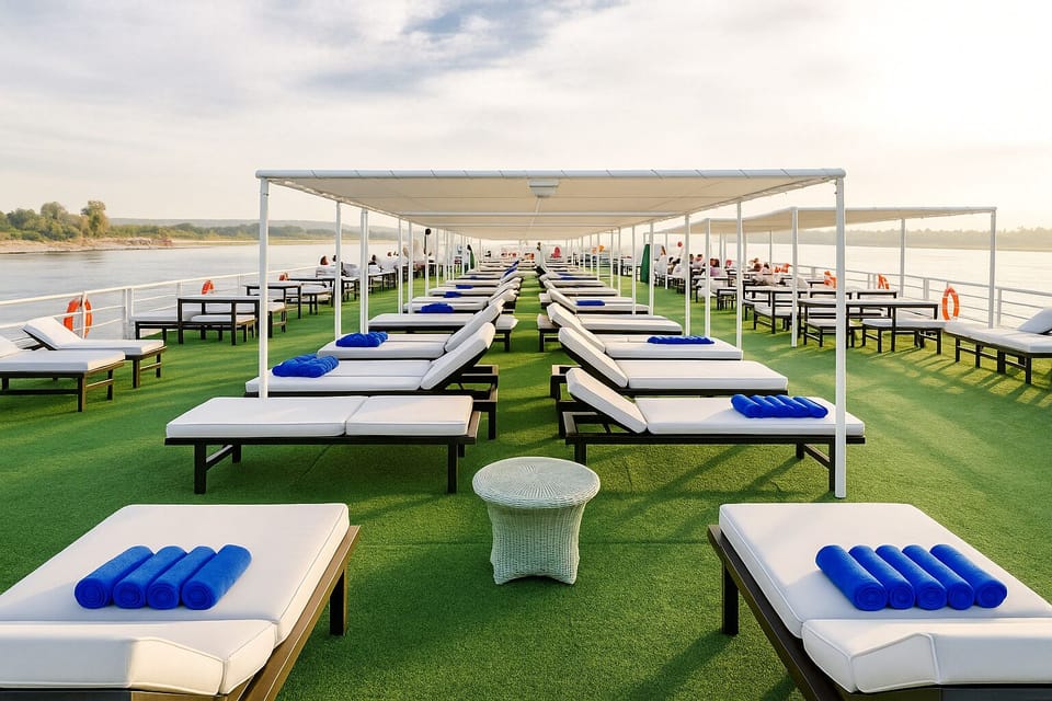 Nile Cruise Voyager every Friday from Aswan 3 nights and every Monday from Luxor 4 nights Docked boat in Egypt