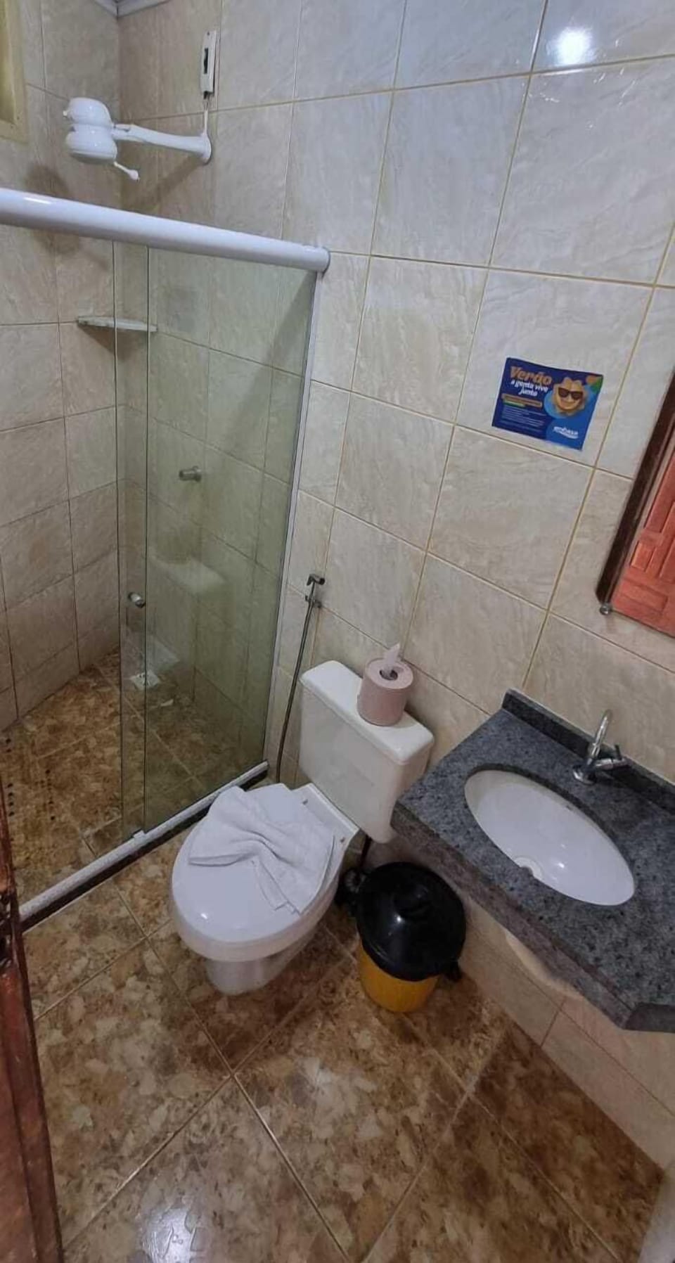 Economy Double Room, Lanai, Pool View | Bathroom | Shower, free toiletries, towels, soap