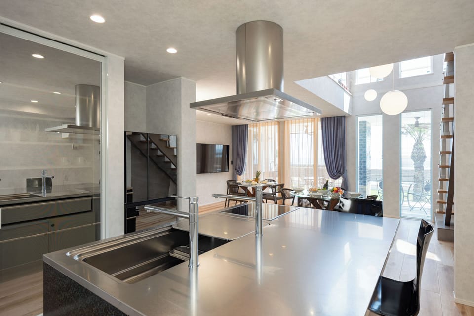Luxury Villa, Ocean View | Private kitchen | Electric kettle